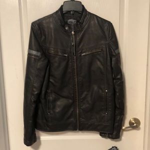 Black Leather-like Boy’s Jacket